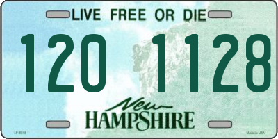 NH license plate 1201128