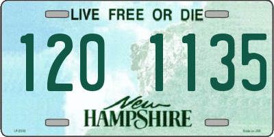 NH license plate 1201135