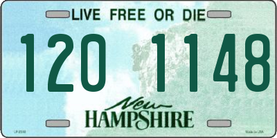 NH license plate 1201148