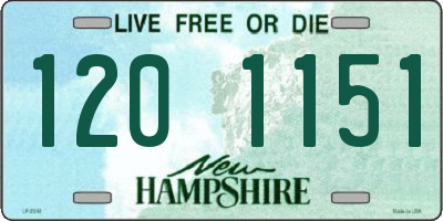 NH license plate 1201151