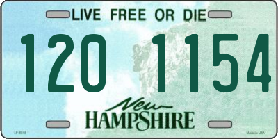 NH license plate 1201154