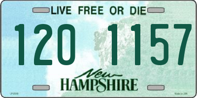 NH license plate 1201157