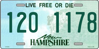 NH license plate 1201178
