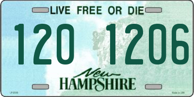 NH license plate 1201206