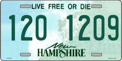 NH license plate 1201209