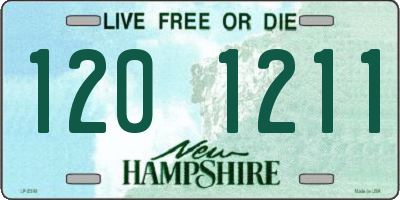 NH license plate 1201211