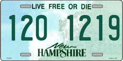 NH license plate 1201219