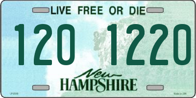 NH license plate 1201220