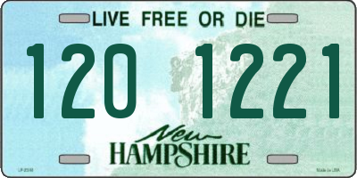 NH license plate 1201221