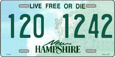 NH license plate 1201242