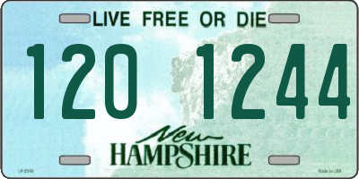 NH license plate 1201244