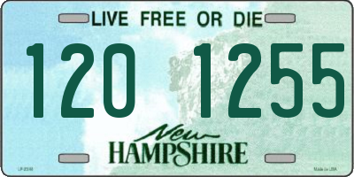 NH license plate 1201255