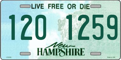 NH license plate 1201259