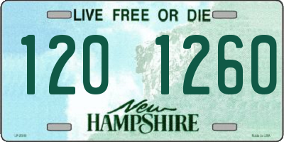 NH license plate 1201260