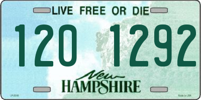 NH license plate 1201292
