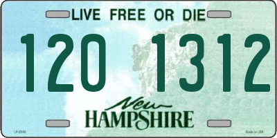 NH license plate 1201312