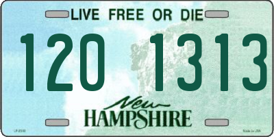 NH license plate 1201313