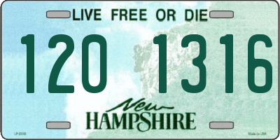 NH license plate 1201316