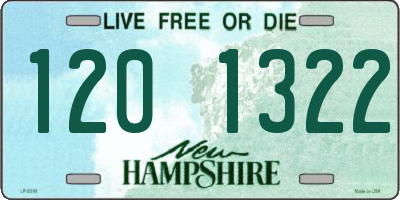NH license plate 1201322