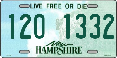 NH license plate 1201332