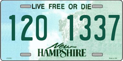 NH license plate 1201337