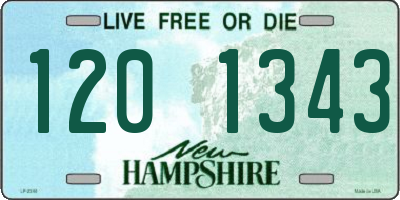 NH license plate 1201343
