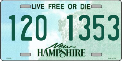 NH license plate 1201353