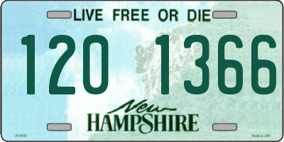 NH license plate 1201366