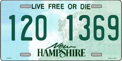 NH license plate 1201369