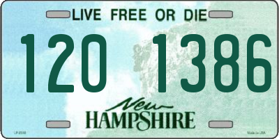 NH license plate 1201386