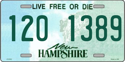 NH license plate 1201389