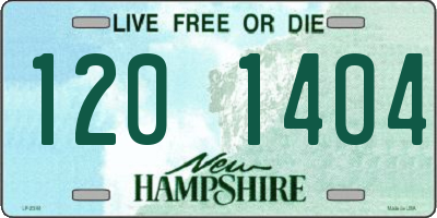 NH license plate 1201404