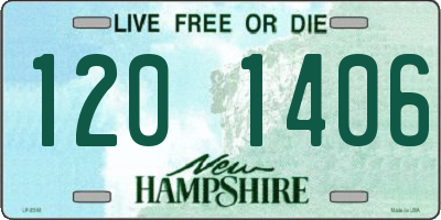 NH license plate 1201406