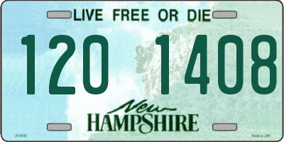 NH license plate 1201408