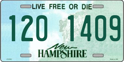 NH license plate 1201409
