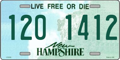 NH license plate 1201412