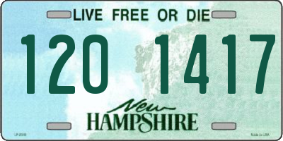 NH license plate 1201417