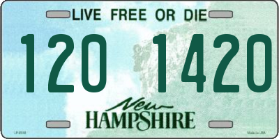 NH license plate 1201420