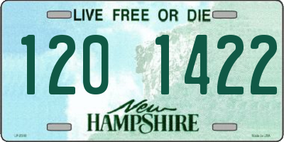 NH license plate 1201422