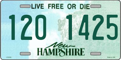 NH license plate 1201425
