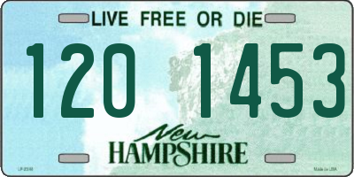 NH license plate 1201453
