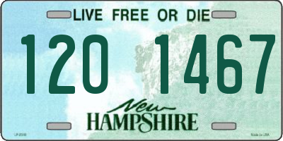 NH license plate 1201467