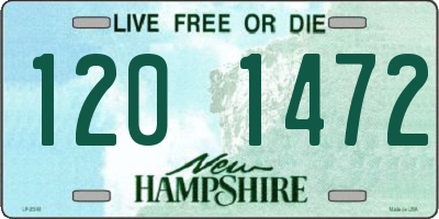 NH license plate 1201472