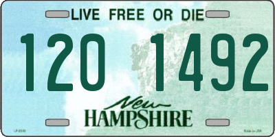 NH license plate 1201492