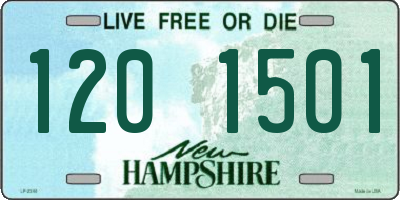 NH license plate 1201501