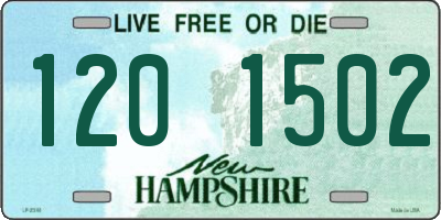 NH license plate 1201502
