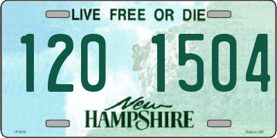 NH license plate 1201504