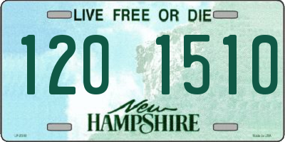 NH license plate 1201510