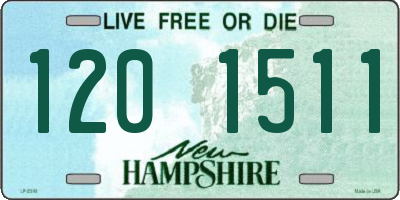 NH license plate 1201511
