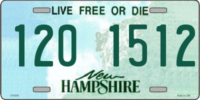 NH license plate 1201512